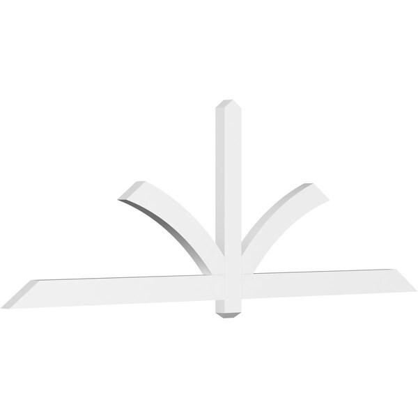 Ekena Millwork Redmond Architectural Grade PVC Gable Bracket, 96"W x 32"H x 2"D x 4"F, 8/12 Pitch GBP096X32X0204RED00 - main